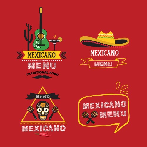 Menu mexican design Royalty Free Vector Image - VectorStock