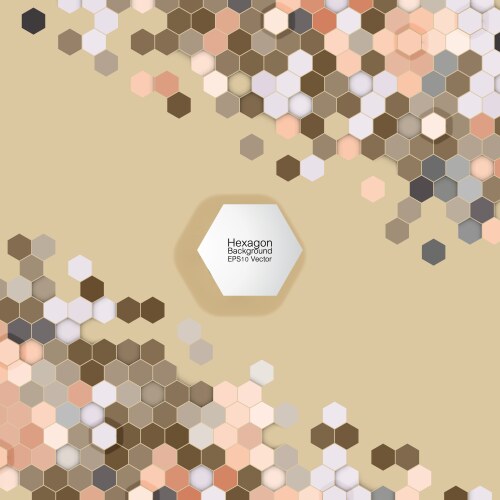Geometric background abstract hexagonal pattern vector image