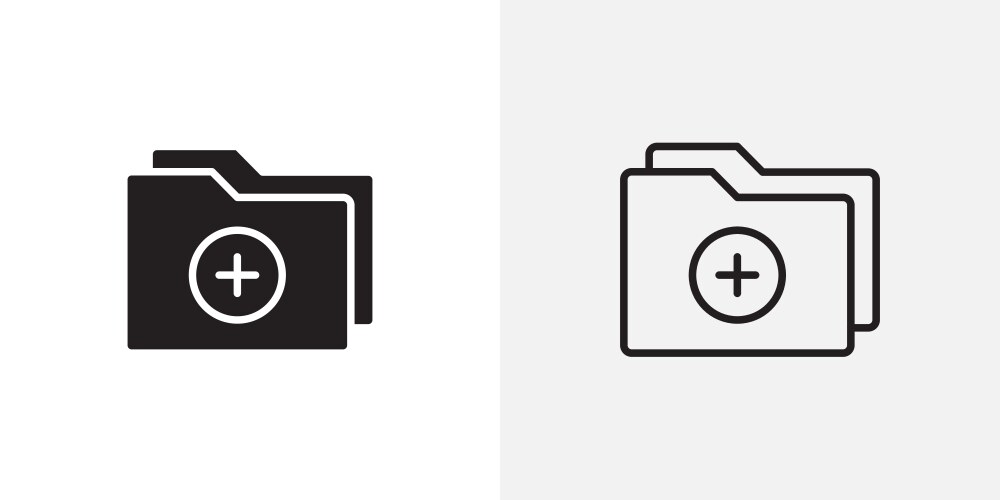 Add folder icons pack for apps and ui ux desigs vector image