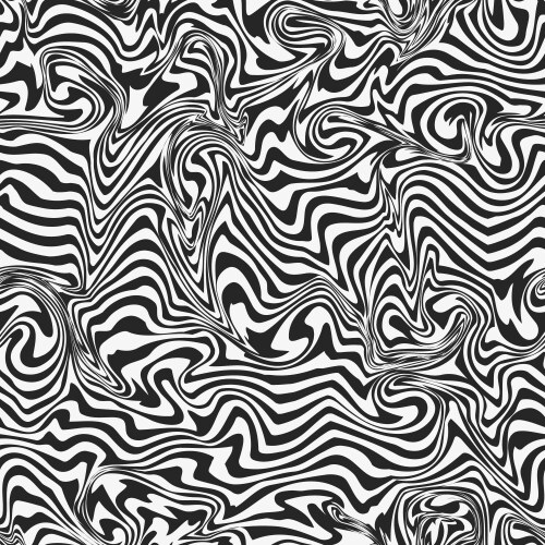 Monochrome distortion line seamless texture vector image