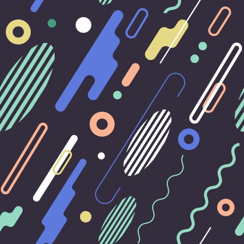 Creative abstract dynamic geometric elements Vector Image