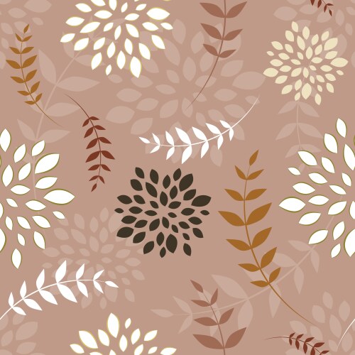 Seamless botanical pattern Royalty Free Vector Image