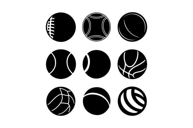 Hand Drawn Sports Balls Vector Image