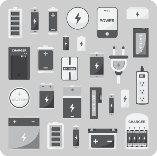 Battery Plus Minus Vector Images (over 6,300)
