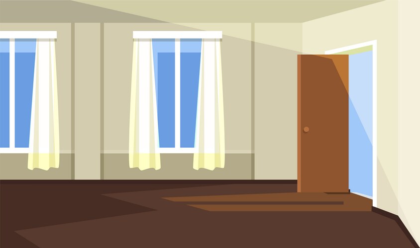 Empty inside pink room – Royalty-Free Vector | VectorStock