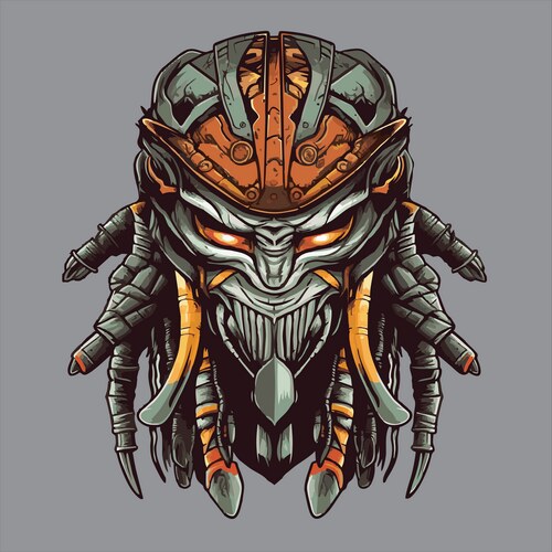 A predator warrior Vector Image