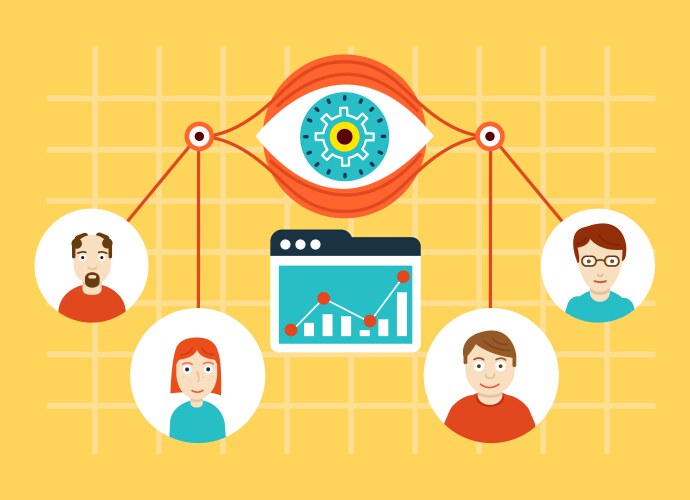 Web Analytics and Data Insights vector image