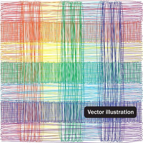Chromatic Color Block Pattern vector image