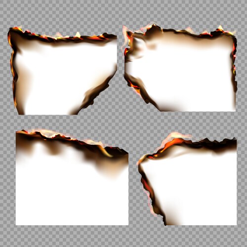 Realistic skin burn classification Royalty Free Vector Image