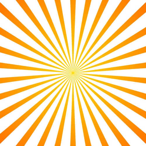 Sun rays orange background spiral Royalty Free Vector Image