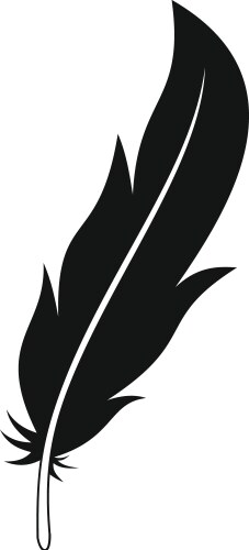 Feather quill pen Royalty Free Vector Image - VectorStock