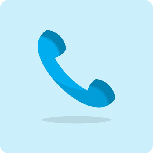 3d realistic phone call icon Royalty Free Vector Image