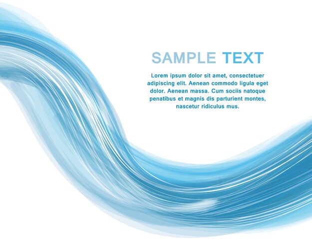 Water wave with blue background Royalty Free Vector Image