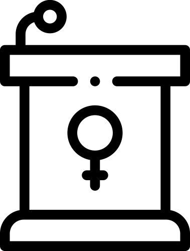 Lecture icon thin linear style design isolated vector image