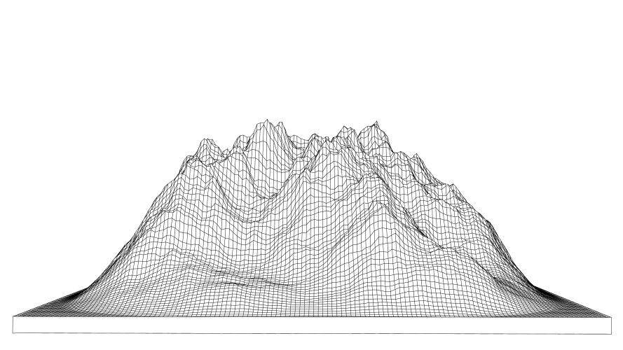 Curve lines in shape part mountain range vector image