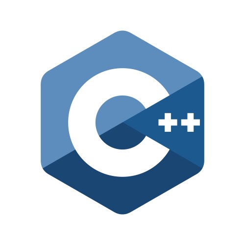 C plus programming language emblem vektorbild