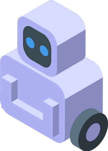 Modern robot using artificial intelligence vector image