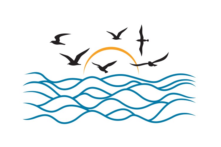 Ocean icon set Royalty Free Vector Image - VectorStock