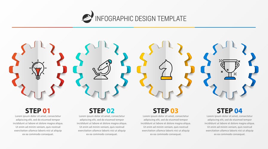 Infographic report template - cooperation – Royalty-Free Vector ...