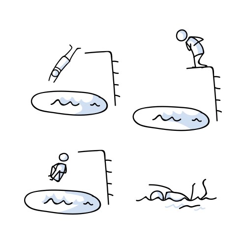 Swimming Stick Figure Vector Images (over 320)