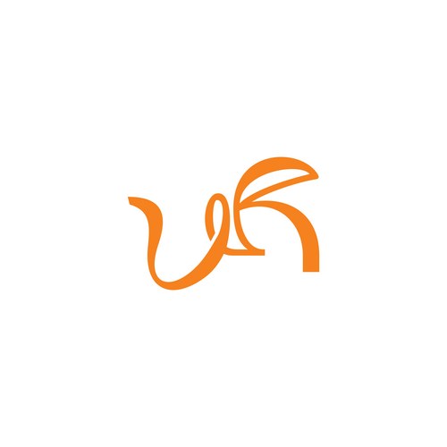 VR Ribbon Loop Logo Vector Image