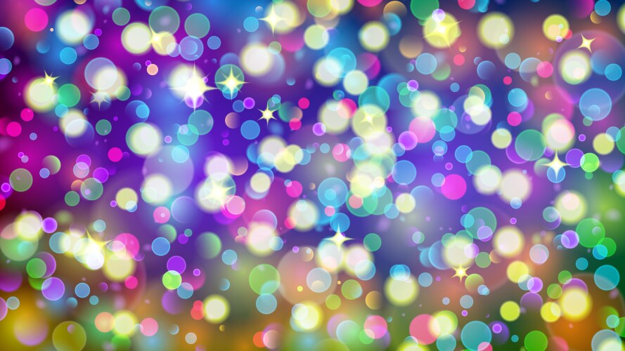 Abstract background with bokeh effect vector image