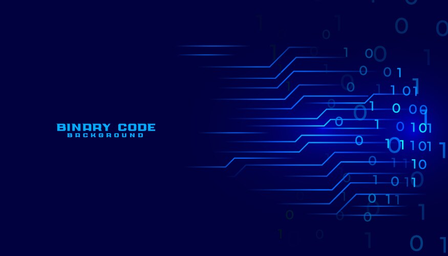 Cyberspace binary code tech background vektorbild