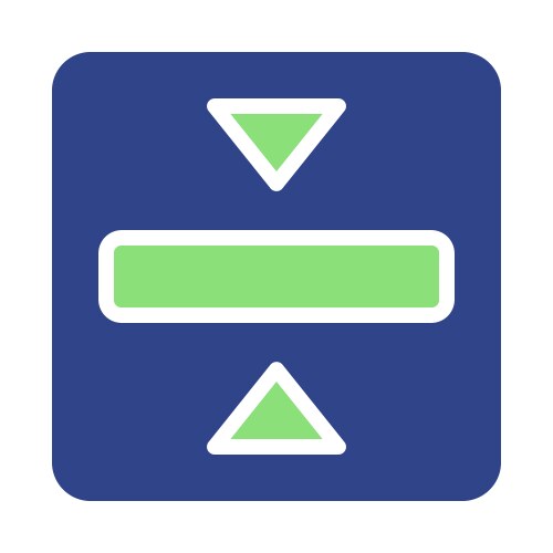 Data sorting icon for user interface design vector image