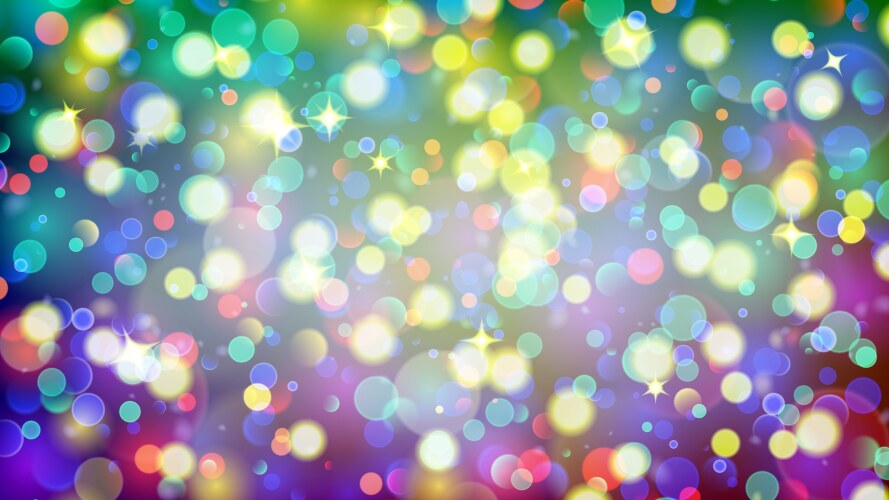 Abstract background with bokeh effect vector image