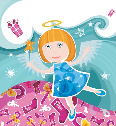 Adorable Angel Fairy Vector Image