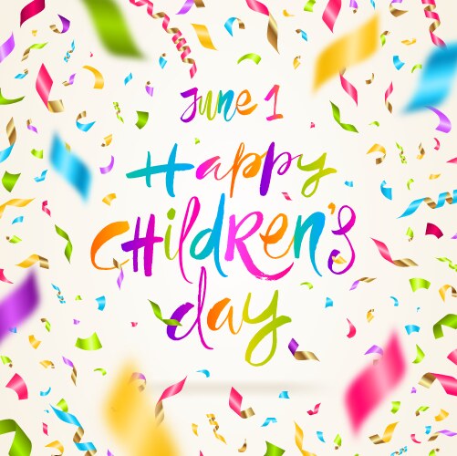 Happy children day Vector Image