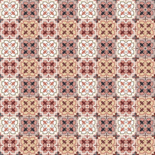 Retro floor tiles pattern vector image