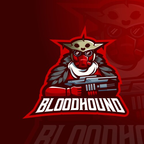 Apex Legends Bloodhound Mascot Vector Image