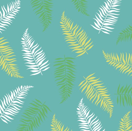 Summer banner with tropical leaves vector image