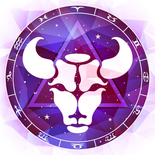 Zodiac Taurus Celestial Symbol Vector Image