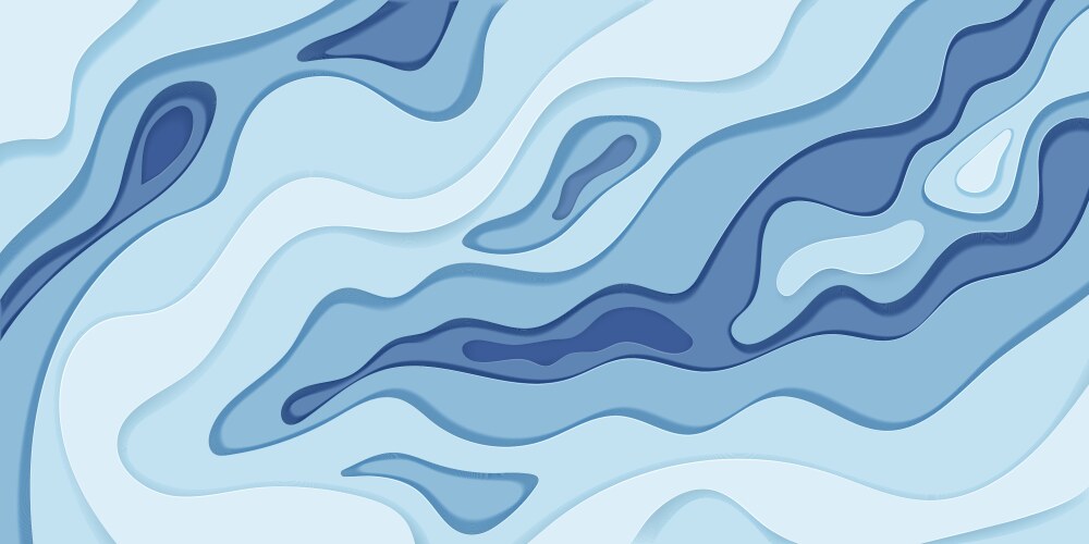 Abstract wavy paper 3d diffusive level element vector image