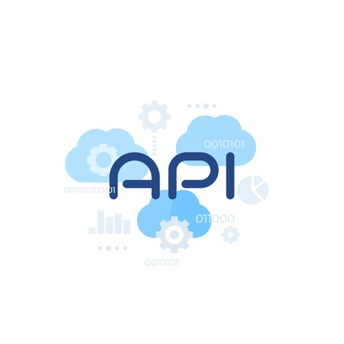 Cloud api software integration vector image