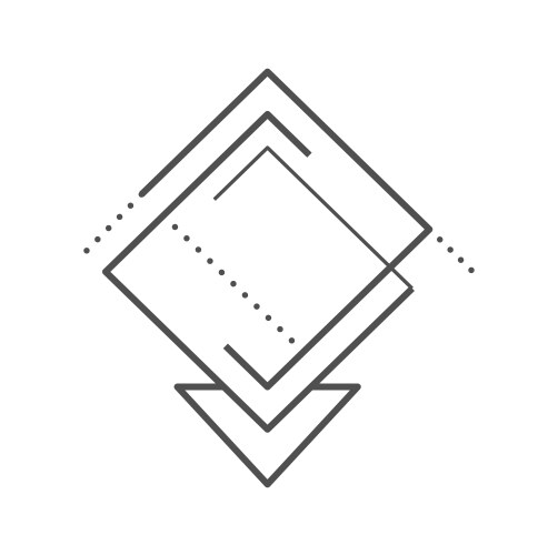 Sacred Geometry Rhombus Tattoo Vector Image