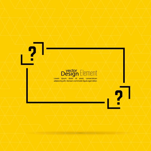 Neon question mark frame quiz lighting Royalty Free Vector