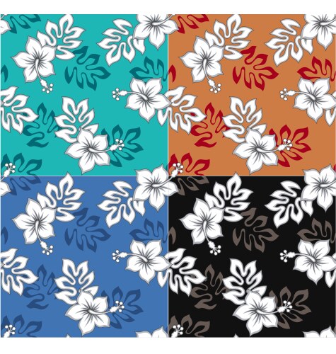 Seamless retro flower pattern Royalty Free Vector Image