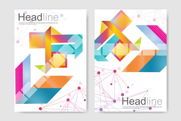 Modern templates for brochure flyer cover Vector Image