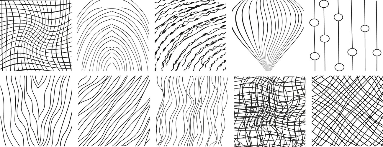 Hand Drawn Line Textures Vector Image