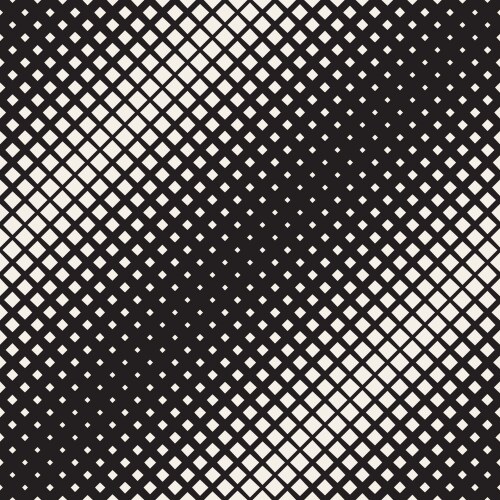 Halftone seamless pattern with diamond shapes Vector Image