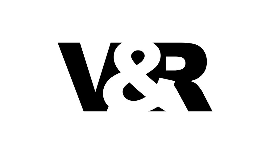 Bold VR Identity Logo Vector Image