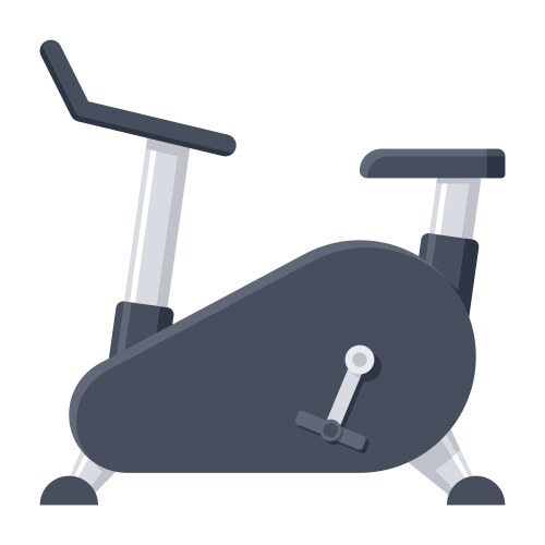 Cardio comet sleek exercise bike and iconic Vector Image