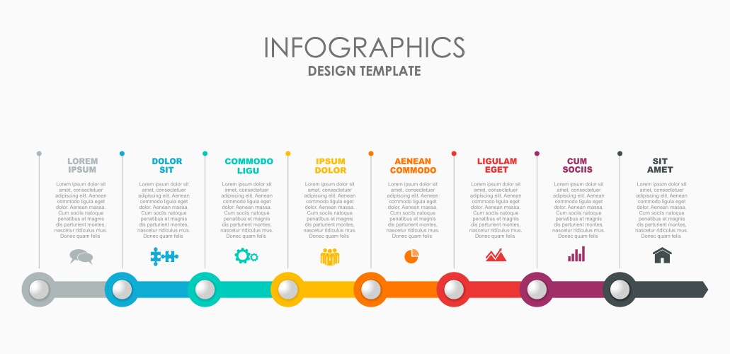 Infographic design template with place vector image