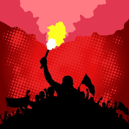 Crowd vector image