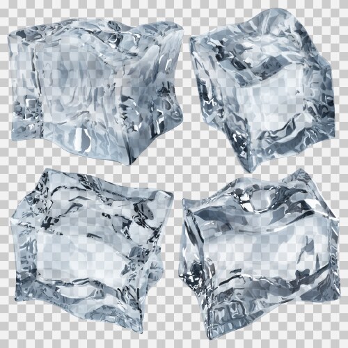 Ice cubes Royalty Free Vector Image - VectorStock