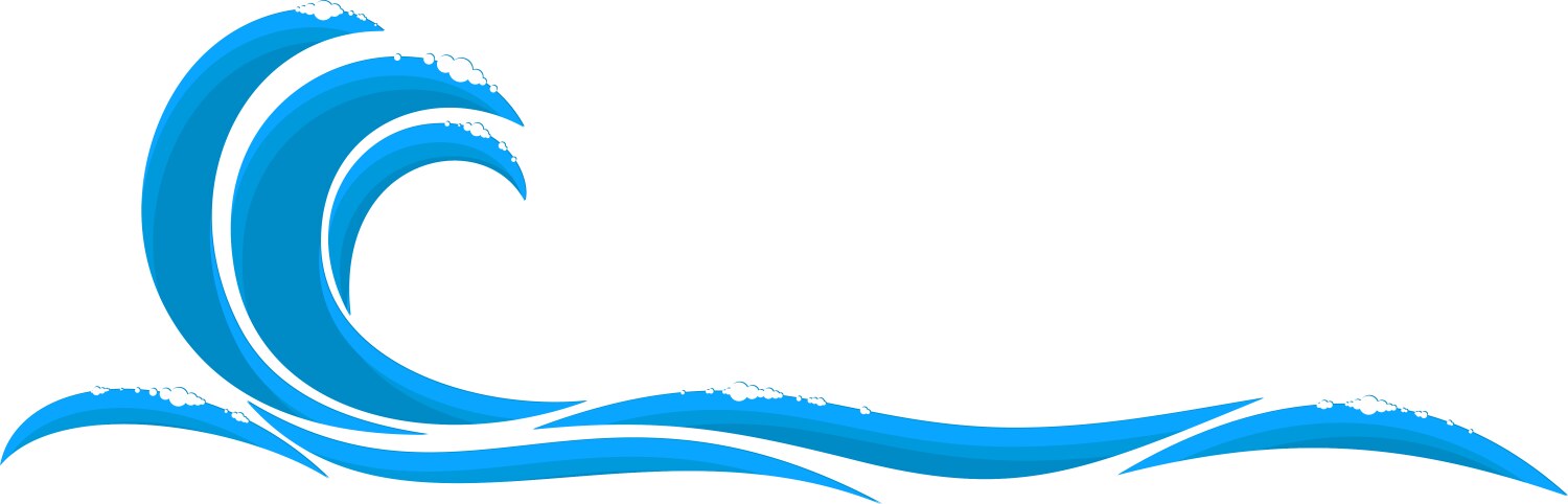 Big wave Royalty Free Vector Image - VectorStock