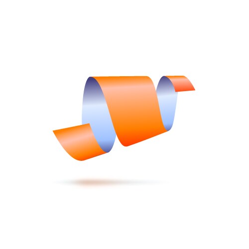 Colorful ribbon shapes Royalty Free Vector Image